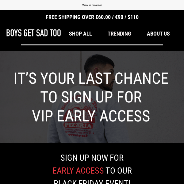 Last chance for VIP early access⭐