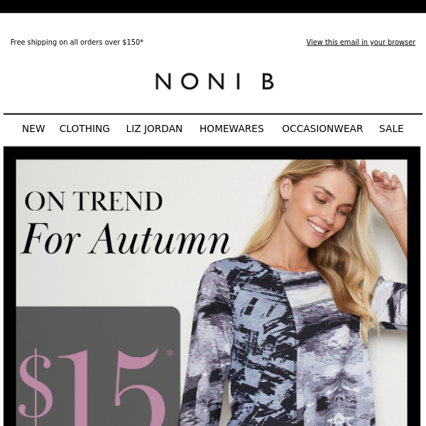 Tonight ONLY! $15* Autumn Styles