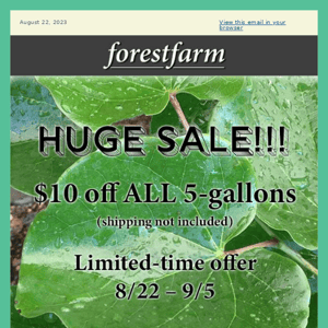 2023 5-Gallon Sale!! 😍