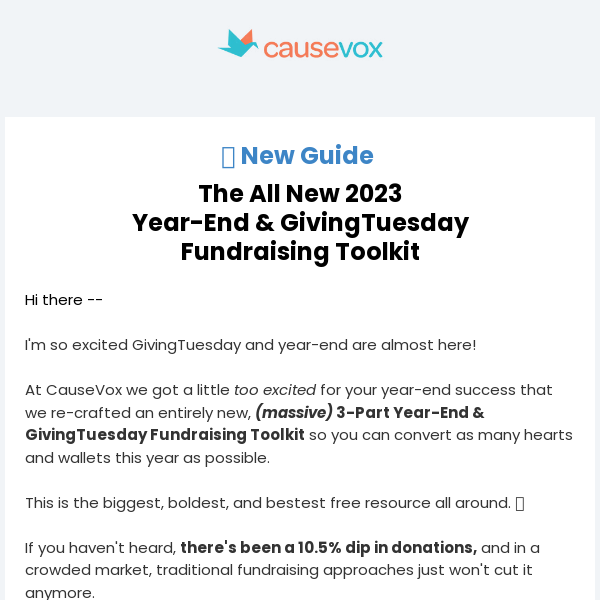 Unveiling 2023's Ultimate Free Fundraising Toolkit: Elevate Your GivingTuesday & Year-End Fundraising