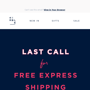 Last Call - FREE Express Shipping & Xmas Gifting 🎄