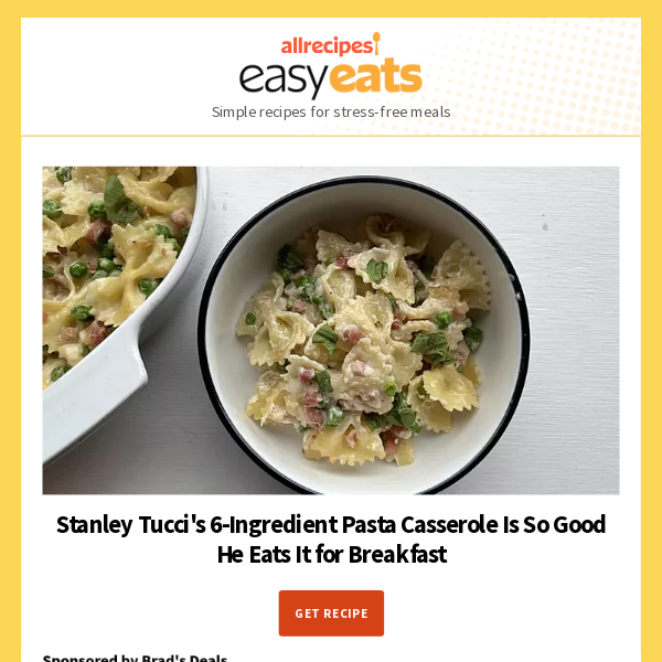 Stanley Tucci's 6-Ingredient Pasta Casserole