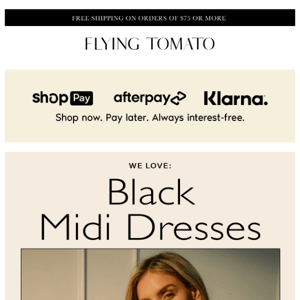 Explore Your Favorite Black Midi Dress! 😈💝