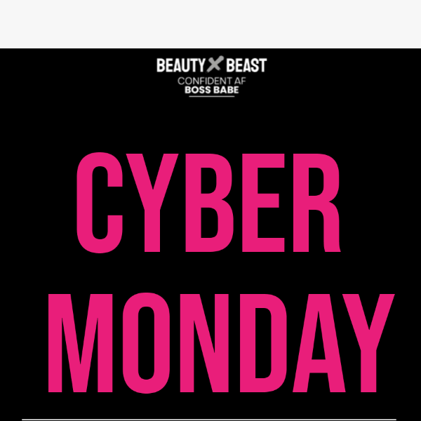 Cyber Monday is here! ⚡️