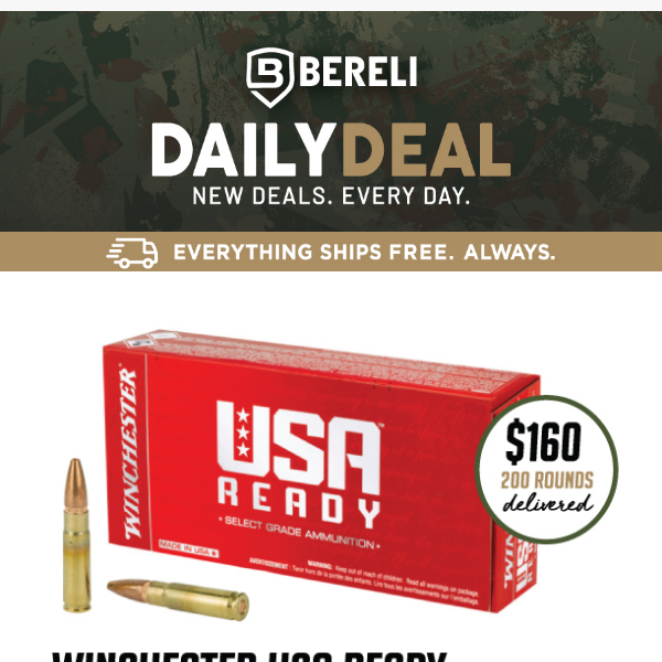 Daily Deal 🤯 Killer Pricing on Winchester USA 300Blackout FMJ