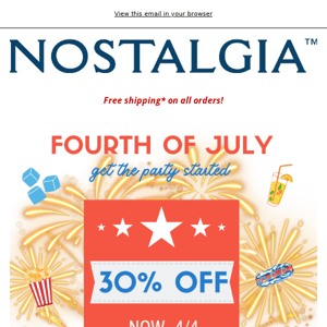 This is better than fireworks -- 30% off!