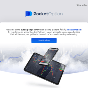 Welcome to the cutting edge innovative trading platform — Pocket Option