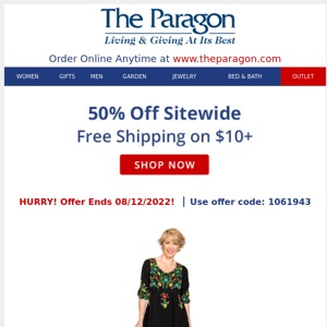 Don't want half off sitewide?