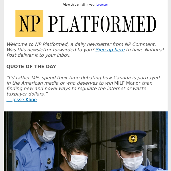 NP Platformed: More to the Shinzo Abe assassination than meets the eye