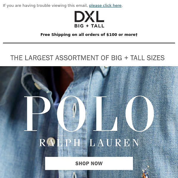 Polo Ralph Lauren Is Ready for Spring. - DXL Group