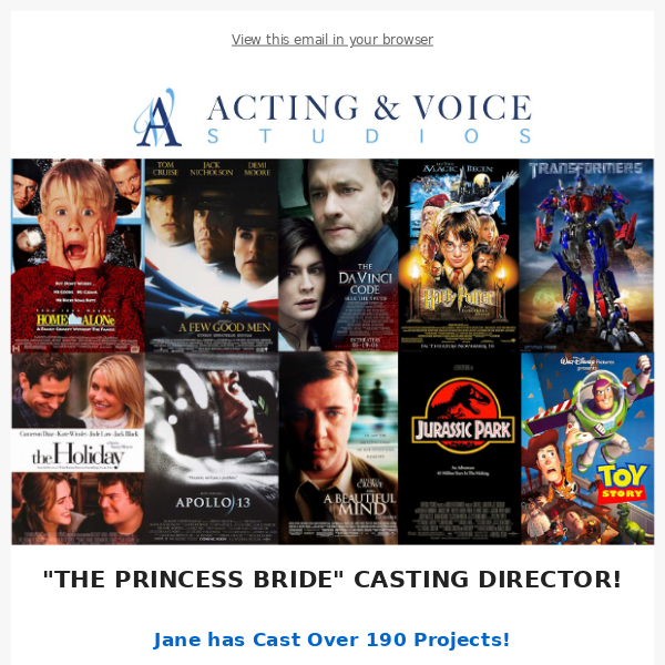 THE PRINCESS BRIDE Casting Director!