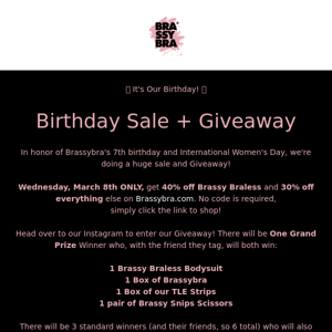 🎈 Brassy BDAY SALE! 🎈