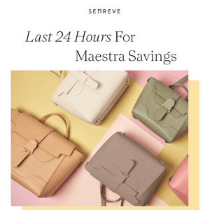 Last chance for 20% off Maestra's