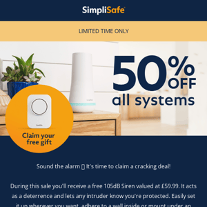 Half price systems + free gift? Yes, please! 👇