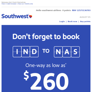 Book your low fare to Nassau, Bahamas!