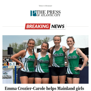 Emma Crozier-Carole helps Mainland girls excel at Woodbury Relays