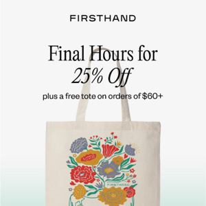 ⏳ Time is running out on 25% off