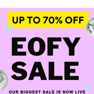 OUR EOFY PARTY IS NOW LIVE 🎉