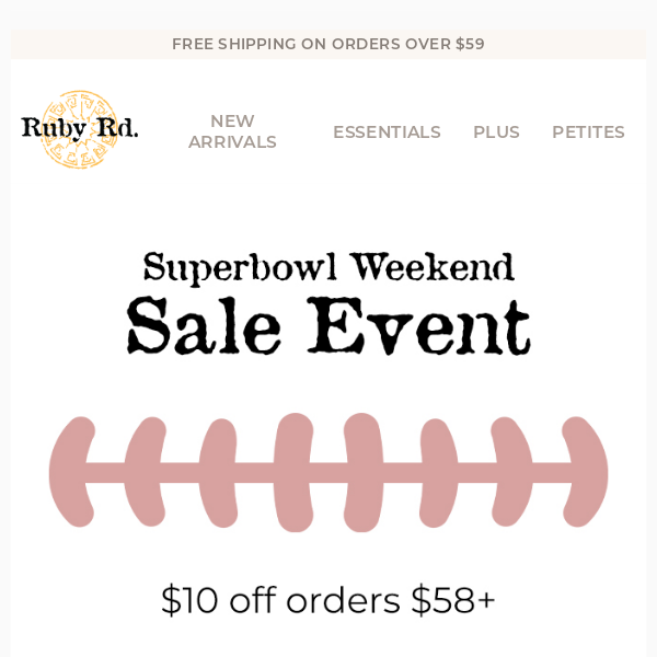 Score Big with Our Super Bowl Sale! 🏈 $10 Off Orders $58+!