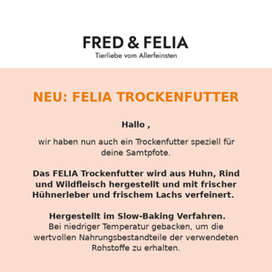 Neu: FELIA Trockenfutter & Toppings zum Sonderpreis