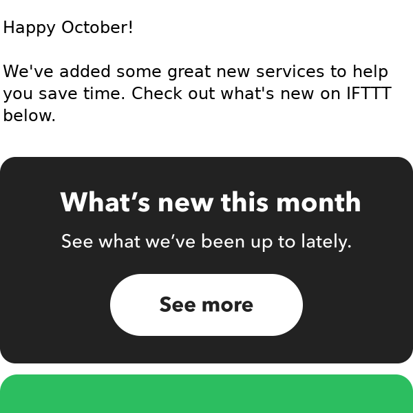 🎉 October Updates: Exciting New Launches at IFTTT!