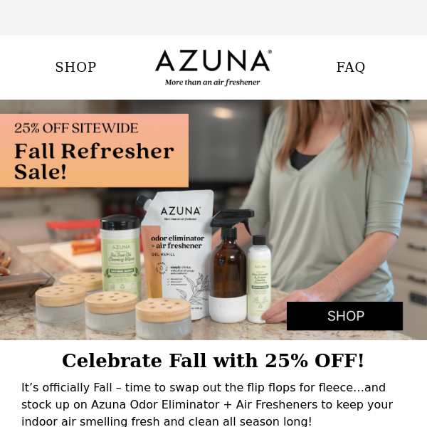 Fall into Savings! Extra 25% OFF 🍂