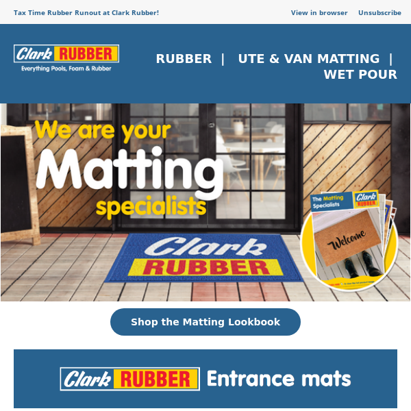 Get expert rubber matting advice and make the most of your tax deductions with Clark Rubber