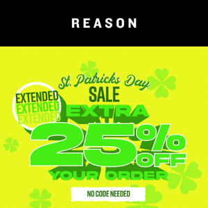 🤑 St. Patrick's Day Sale Extended 🤑