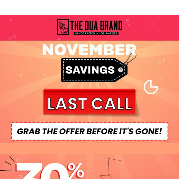 🍂 Last Call: November Savings Ends Soon – 30% Off Fragrance Bliss ⏳