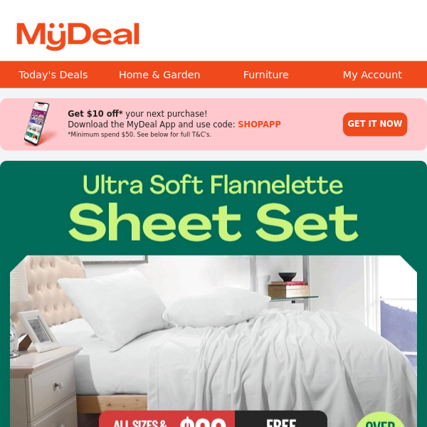 Soft, Snuggly Flannelette Sheets now $29 😴