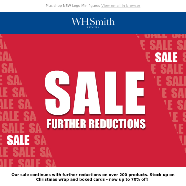 Sale: Further Reductions!