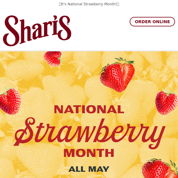 We've got Fresh Strawberries for National Strawberry month 🍓🍓