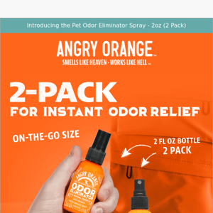 Introducing our travel-sized way for stopping stink!