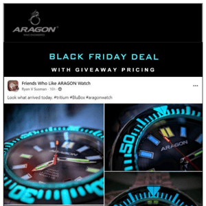 Black Friday Deal with World's Lowest Price on the T-100 Flat Tritium Tubes Automatic