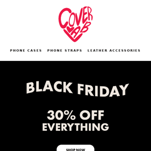 30% off EVERYTHING 🖤