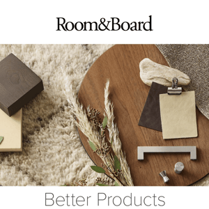 Better products start with more sustainable materials