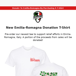 Support Emilia-Romagna With Our New Tee🙏🏻