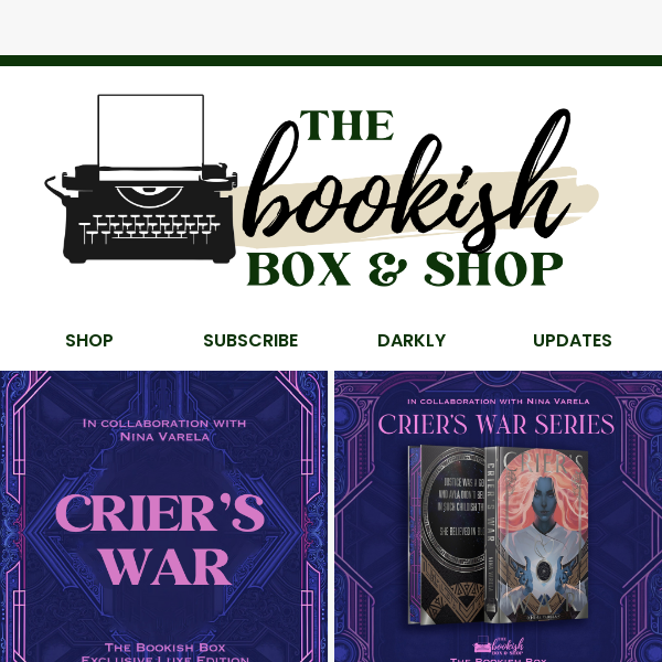 COVER REVEAL: Crier's War Series Exclusive Luxe Edition Set 🗡️