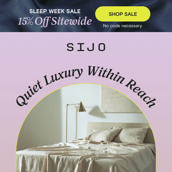 Sleep Savings: Enjoy 15% OFF!