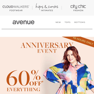 Our Anniversary Event is ON | 60% Off* Everything + $1 Shipping*