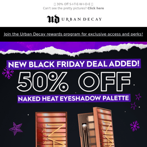 BLACK FRIDAY DROP! 50% Off Naked Heat Palette is here 🔥