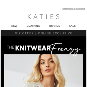 This is actually real! All Katies Knitwear NOW $24.99*