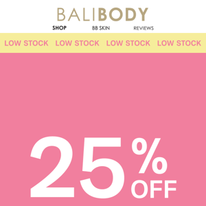 RUN, stock is low 🚨 25% SALE