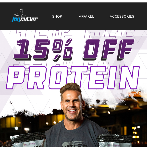 Weekend Sale! 💥 15% Off Protein! 💪