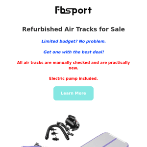 Fbsport Refurbished Air Tracks for Sale