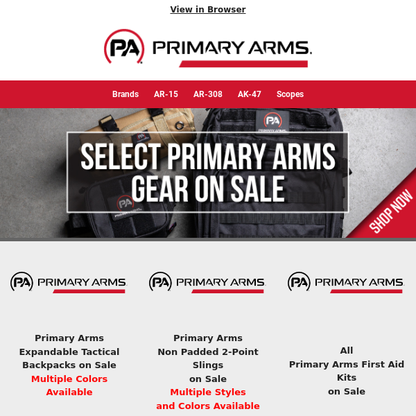 HOT Deals on Select Primary Arms Gear!