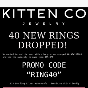 40 NEW RINGS - 40% OFF 🤯🤯