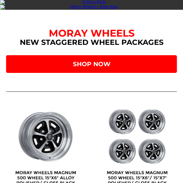 Just Released: New Moray Wheel Packages