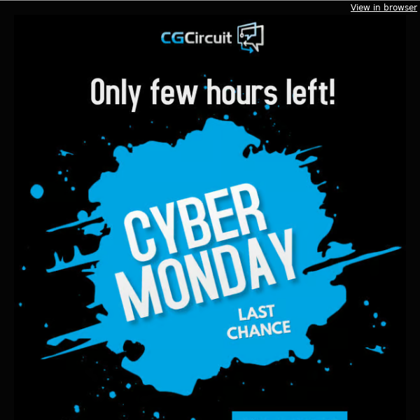 🚨 Last Call: Cyber Monday Ends at Midnight!