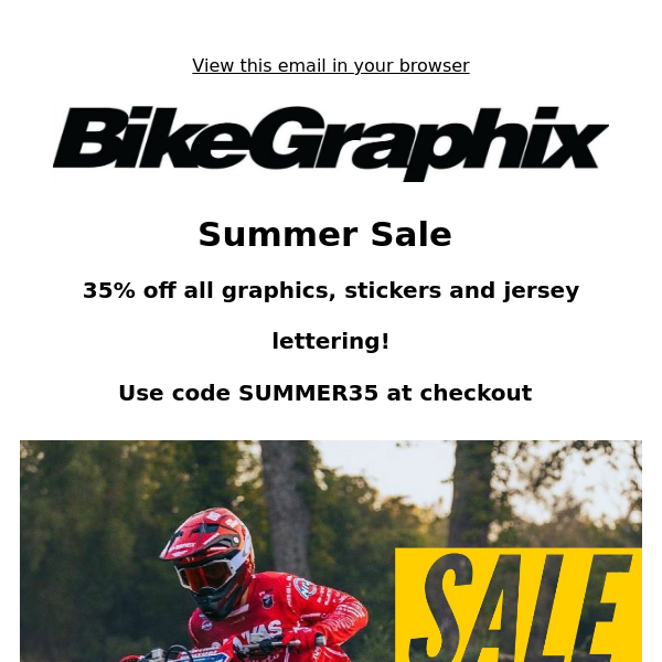 35% Off Dirt Bike Graphics!